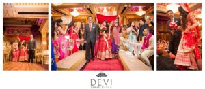 Hindu wedding - bride's ceremony entrance